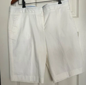 Nautica Shorts Women's Size 12 Waist 36 Inches Creamy White 98% Cotton NWT - Bild 1 von 7