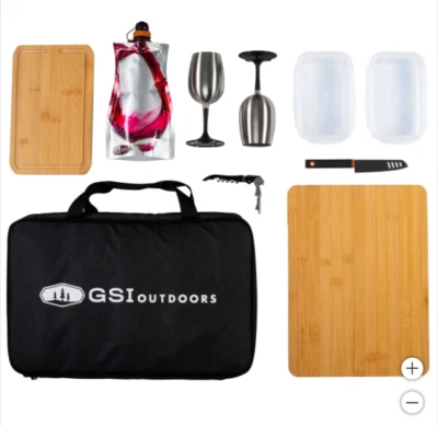 GSI Outdoor Table for Two Picnics Set Camping Cooking Utensils 10 Pieces NOB - Image 1 of 4