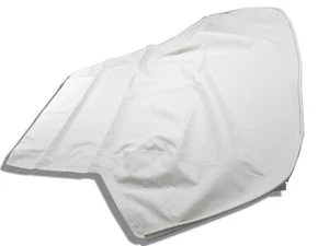 Fits Volkswagen Cabrio 1995-2000 SOFT Top (REUSE GLASS) HAARTZ WHITE Vinyl - Bild 1 von 5