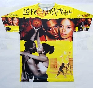 Custom Love and Basketball T Sublimated Shirt classic movie film 2000 sport - Picture 1 of 8