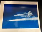 Navy F-18 Launching Missile Glossy Photo 8.5"x11"