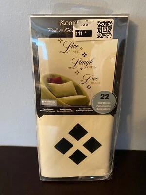 Nuevas calcomanías de pared RoomMates extraíbles reposicionables reutilizables Live Laugh Love Foto 1 de 3