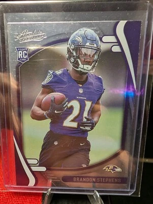 🔥 Brandon Stephens 2021 Panini Absolute RC #195 *Baltimore Ravens *SMU - Image 1 of 2