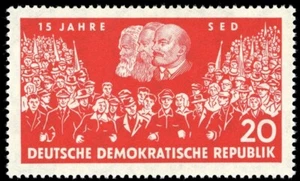DDR #Mi821 MH 1961 Socialist Unity Party Marx Lenin Engels SED [554] - Picture 1 of 1