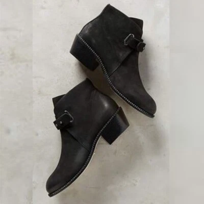 Anthropologie || Botines con hebilla Cynthia Vincent negros 10 Foto 1 de 4