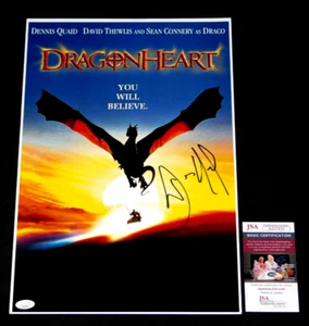 DENNIS QUAID SIGNED DRAGONHEART 12X18 POSTER JSA COA 1996 !!! - Bild 1 von 1