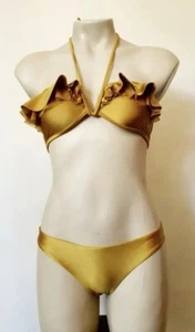 Zimmermann Sunray Curved Frill Bikini Set Sz 0 - Picture 1 of 6