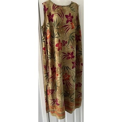 Maxi Vestido Floral R&K Originals Sin Mangas Informal Vestido de Verano 24W Foto 1 de 4