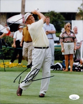 Foto brillante firmada por Tom Lehman PGA golfista 8x10 autenticada por JSA Foto 1 de 2