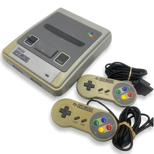 Super Nintendo SNES Console - All Cables + 2 Genuine Controllers PAL - Picture 1 of 8
