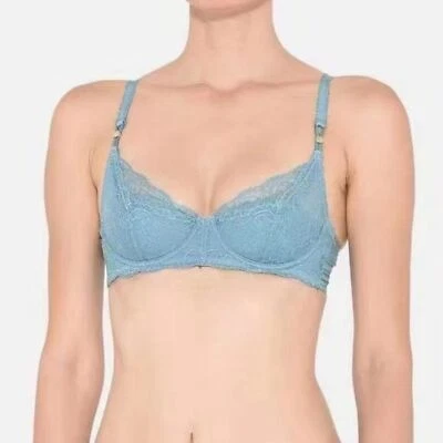 Sujetadores de encaje azul STELLA McCARTNEY NUEVOS CON ETIQUETAS para mujer TALLA 30E Foto 1 de 2