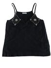 Oltre MADE IN ITALY Black Camisole Sequins Size S