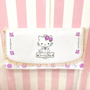 Sanrio Charmmy Charmy Kitty Wallet Purse Coin Case White Cat Rose Flower Rare JP - Picture 1 of 24
