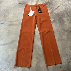 Dsquared2 Pants Womens 38/ XS Orange Casual Mid Rise Ribbed Trousers - Picture 1 of 12