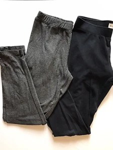 Girls Leggings Size Large Abercrombie Epic Threads Black Gray Full Length Bows - Picture 1 of 12