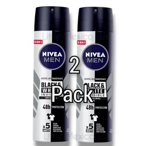 2 Pck NIVEA MEN black & white invisible power 150ml  ML each - Picture 1 of 5