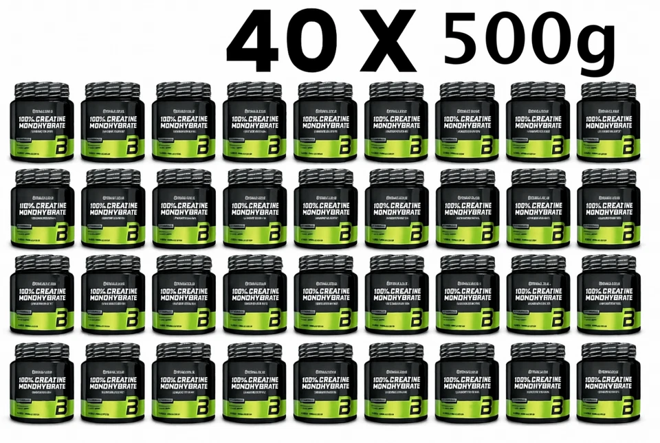 40x Biotech USA 100% Creatina Monoidrato 500g Creatina Monoidrato 147 Porzioni
