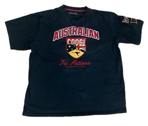 COOGI Tri Nations Rugby Tournament Embroidered Patches Shirt Mens 2XL Football - Picture 1 of 12