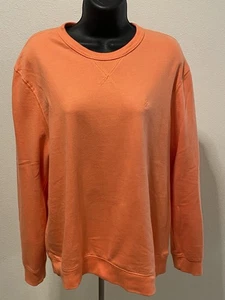 Sudadera IZOD Salartwater Relaxed Classics para mujer talla M naranja de gran tamaño - Imagen 1 de 11
