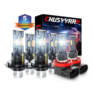 For Land Rover LR3 2005-2009 LED Headlight High Low Beam Fog Light Bulb Combo - Picture 1 of 20
