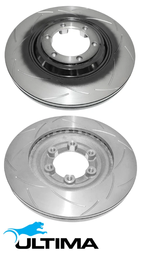 FRONT SLOTTED DISC BRAKE ROTOR SET FOR HOLDEN COLORADO RG LVN LWH LKH 2.5 2.8 I4 - Image 1 of 1