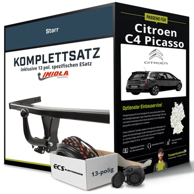 Für CITROEN C4 Picasso II Anhängerkupplung starr +eSatz 13pol 01.2013-jetzt AHK - Bild 1 von 4