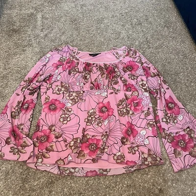 Blusa Venezia Rosa Floral Talla 18/20 De Colección Y2K Años 90 Foto 1 de 4