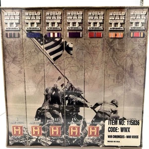 World War II: The War Chronicles History Channel (VHS, 7 Tape Box Set, 1983) NEW - Picture 1 of 4