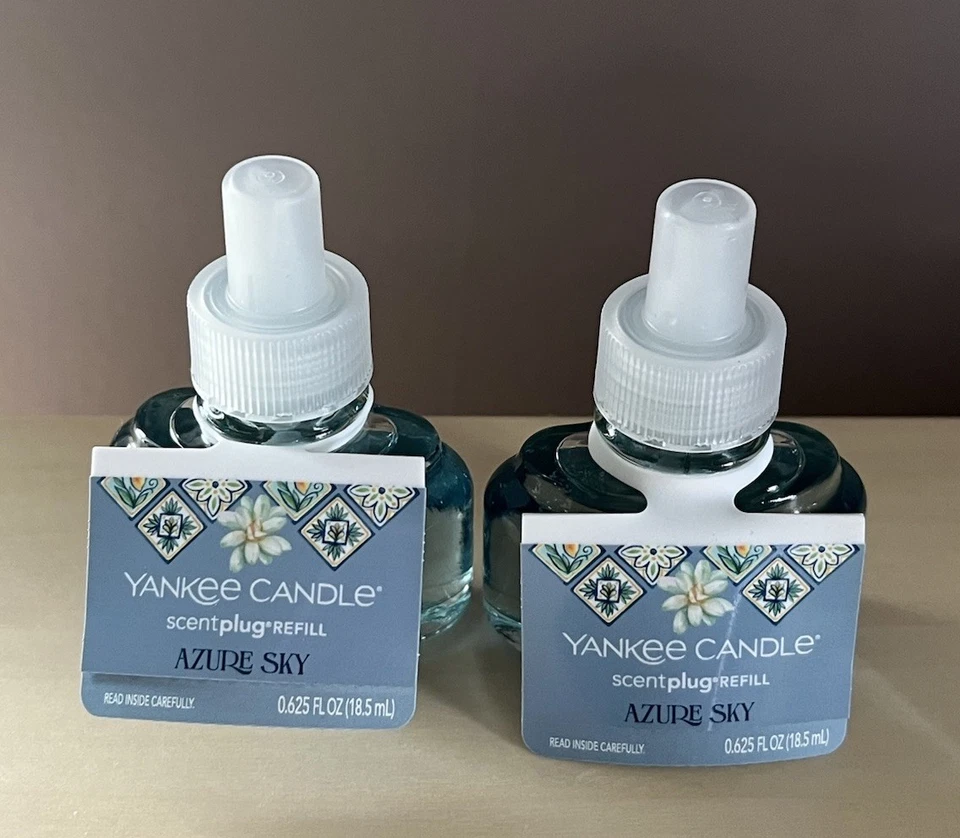 Dos nuevos recambios enchufables Yankee Candle Azure Sky Scent Foto 1 de 1