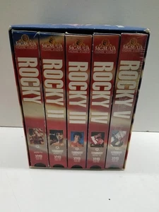 1995 ROCKY 20th Anniversary Sylvester Stallone (5) VHS Box Set (#5 is sealed) - Picture 1 of 6