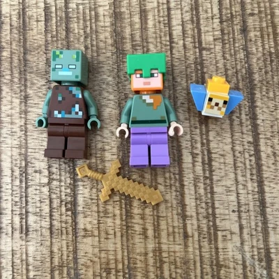 Lego Minecraft minifigure lot  - Image 1 of 2