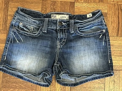 Pantalones Cortos Vaqueros BKE Culture Denim Azul 4” Entrepierna Mujer Talla 30 (Real 32) Foto 1 de 4