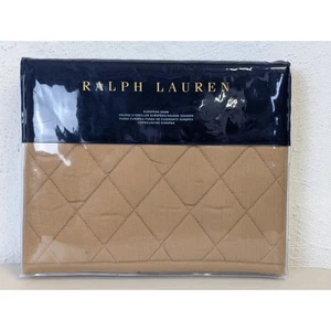 Neu Ralph Lauren gesteppter europäischer Schein Cromwell modern Reitsport camel adrett - Bild 1 von 5