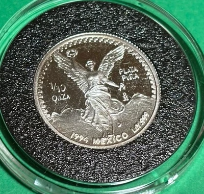1994 MEXICO SILVER LIBERTAD 1/10 ONZA - Image 1 of 2
