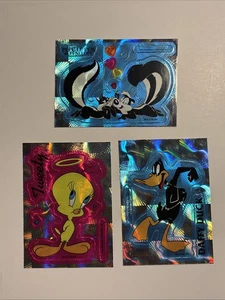 1994 Looney Tunes VENDING MACHINE PRISM STICKER PEPE TWEETY DAFFY WARNER BROS - Picture 1 of 5