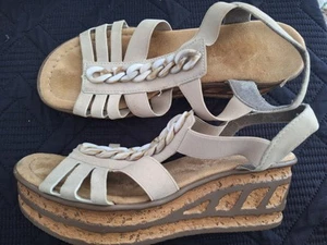 RIEKER Sandalen Gr 36 Beige - Bild 1 von 1