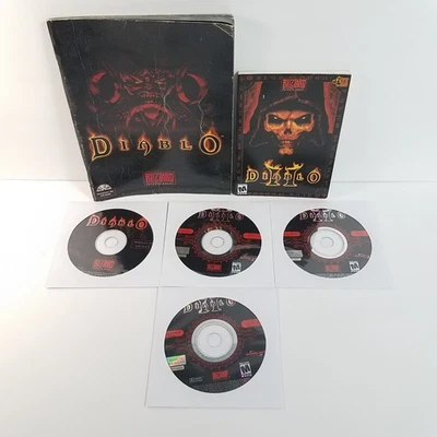 Lot of Diablo 1 & 2 Game Discs w/ Manuals Original Game No Box - Used - Image 1 of 4