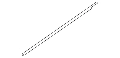 Genuine Nissan 2007-2012 Nissan Sentra - Belt Molding 80821-ET000 - Image 1 of 2