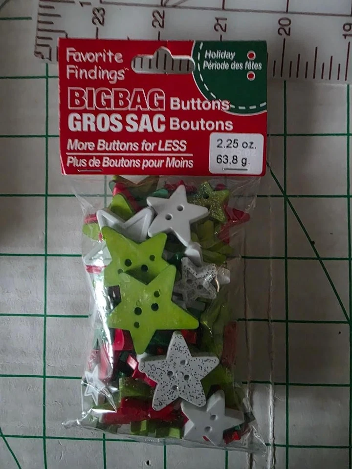 Favorite Findings Star Buttons, Big Pack. - Image 1 of 1