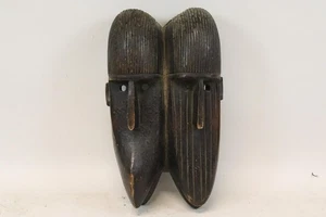 44cm Maske des Poro-Geheimbundes Holz geschnitzt Senubo Elfenbeinküste (GV511) - Bild 1 von 7