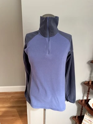 Columbia - Women’s Attic Air Fleece 1/4 Zip Pullover Top -Blue/Gray - Size Small - Image 1 of 4