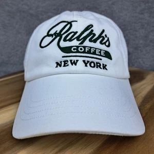 Polo Ralph Lauren Sombrero Gorra Correa Trasera Blanco Verde Ralph's Café Nueva York Informal - Imagen 1 de 10