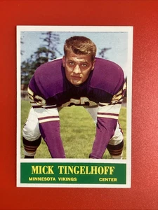 1964 Philadelphia Football FB #110 Mick Tingelhoff RC Vikings NM/MT+ - Picture 1 of 2