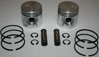 Harley 45 Flathead NUEVO +.100 Juego de Pistones y Anillos # 22262-29 (3) Foto 1 de 4