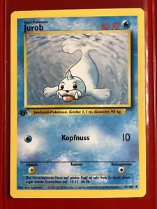 POKEMON TCG - Seel Jurob 1st Edition GERMAN #41/102 - Picture 1 of 2