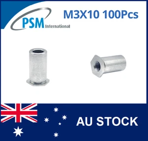 SELF CLINCHING STAND-OFF THROUGH HOLE M3X10 LARGE BODY 5.4 STAINLESS PSOS3.5M310 - Picture 1 of 4