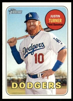 2018 Topps Heritage #312 Justin Turner - Image 1 of 2