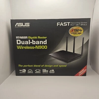 ASUS RT-N66R 900 Mbps 4 Ports Wireless Gigabit Router - Image 1 of 4