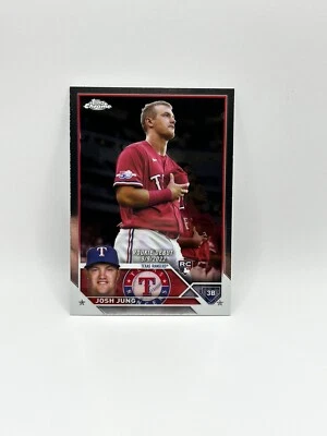 2023 Topps Chrome Update Josh Jung Rookie Debut #USC51 Texas Rangers RC - Image 1 of 2