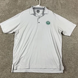 Footjoy Shirt Adult 2XL White Performance Polo Golf FJ Stretch Mens LOGO - Picture 1 of 9